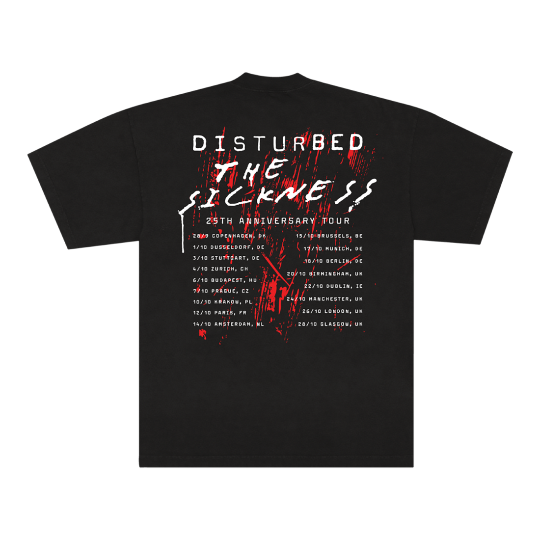 Disturbed The Sickness Faces Tour T-Shirt
