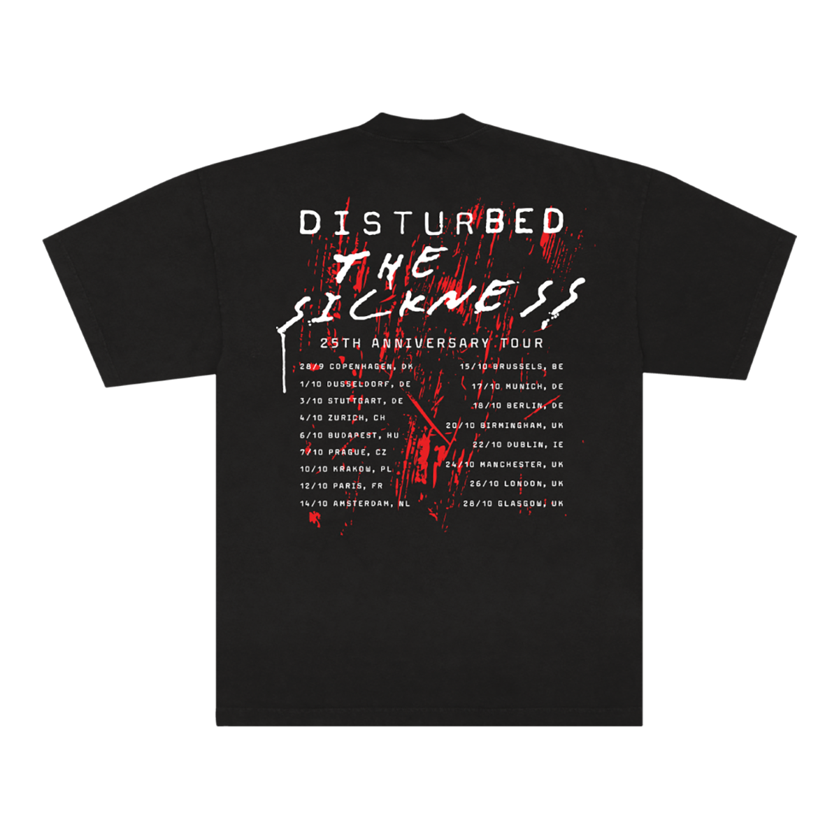 Disturbed The Sickness Faces Tour T-Shirt